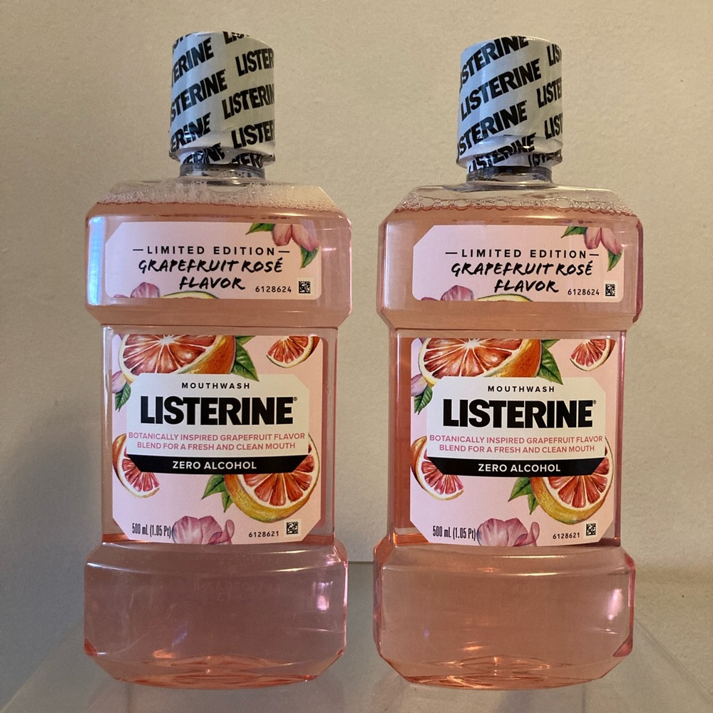 LISTERINE Grapefruit Rose Mouthwash ZERO ALCOHOL